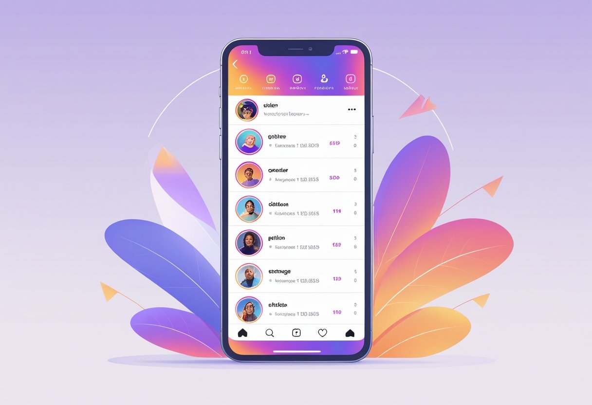 Instagram mobile app followers list showing engagement-based algorithmic ordering instead of chronological sequence