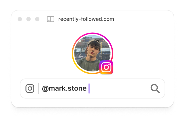 recently followed instagram free